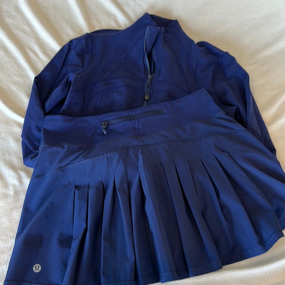 Lululemon Tennis skirt and matching Define Jacket